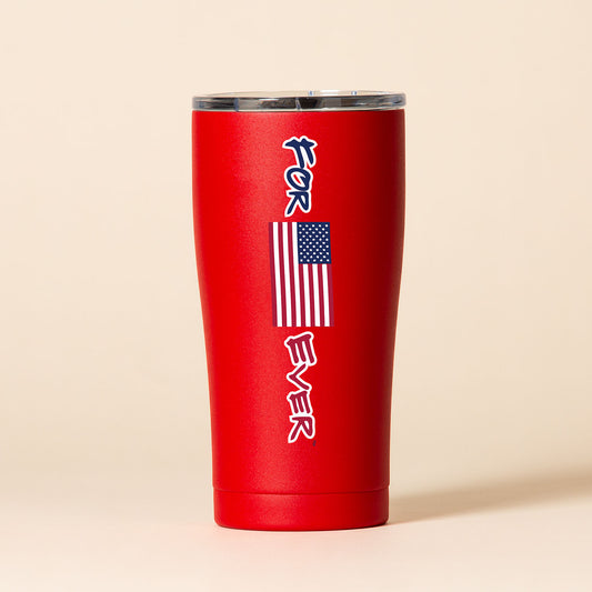 20 oz. Forever USA Matte Red
