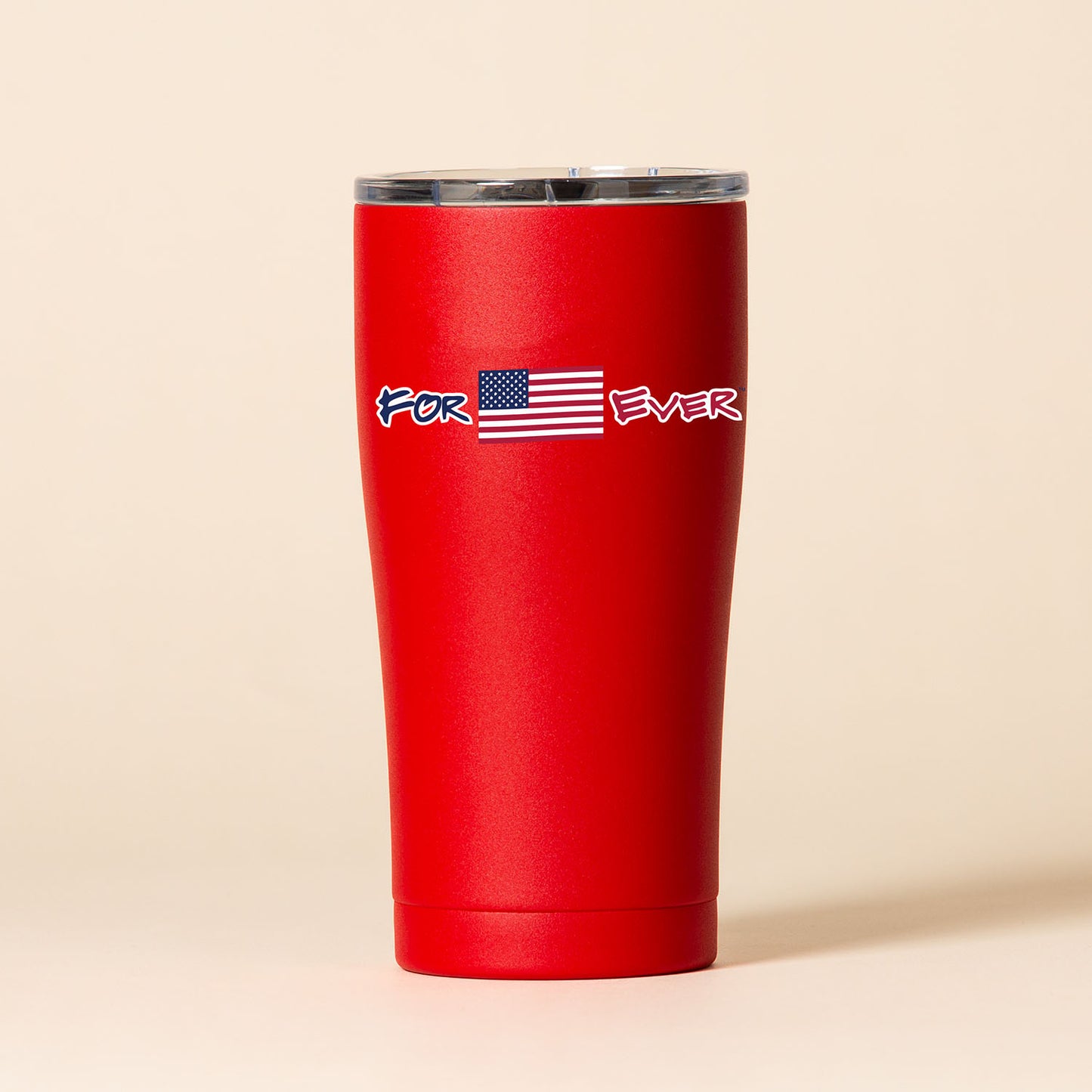 20 oz. Forever USA Matte Red