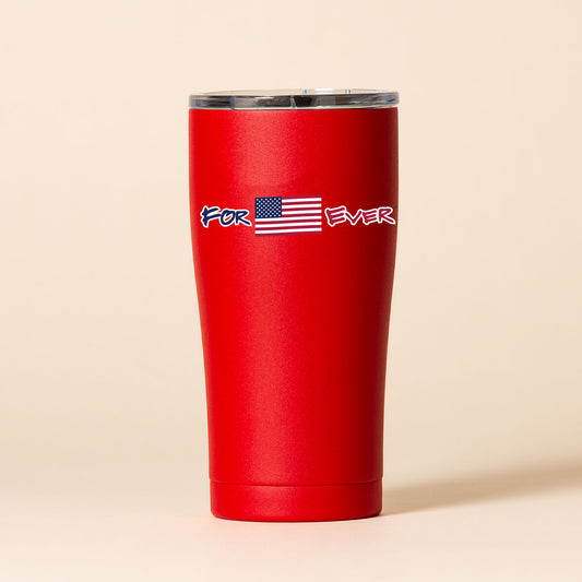20 oz. Forever USA Matte Red