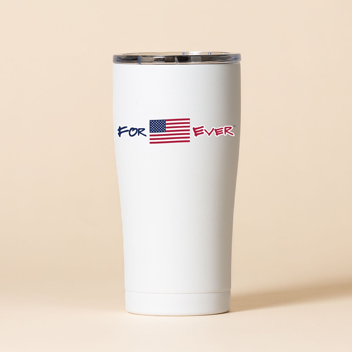 20 oz. Forever USA Matte White